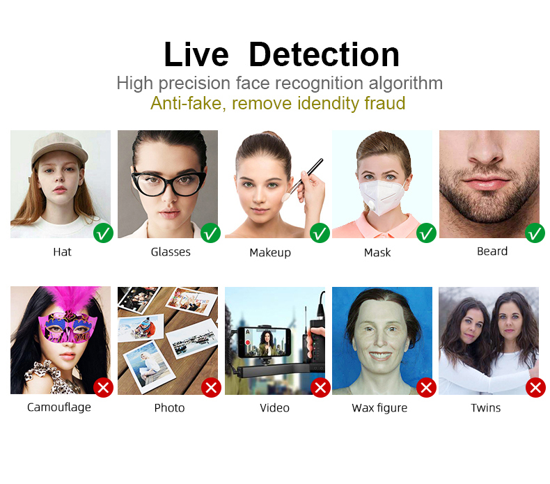 Gesichtsauthentifizierung mit Live-Erkennung