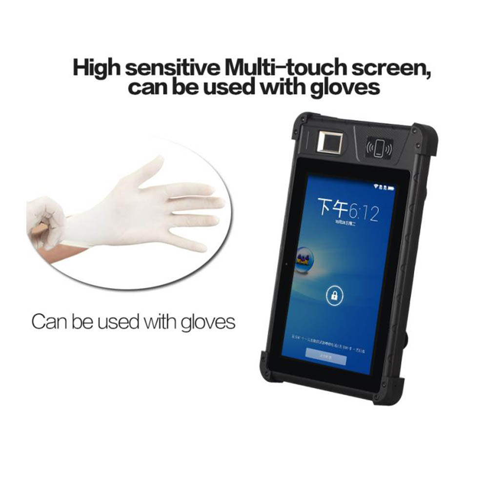4G Rugged tablet with fingerprint reader