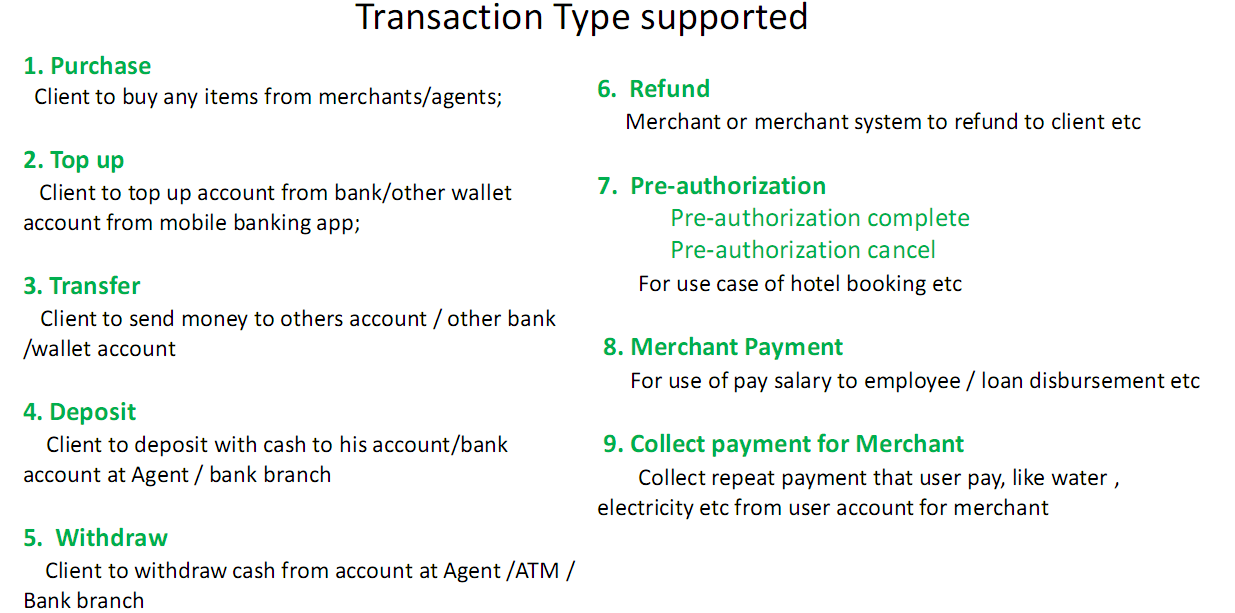 Agency Banking types