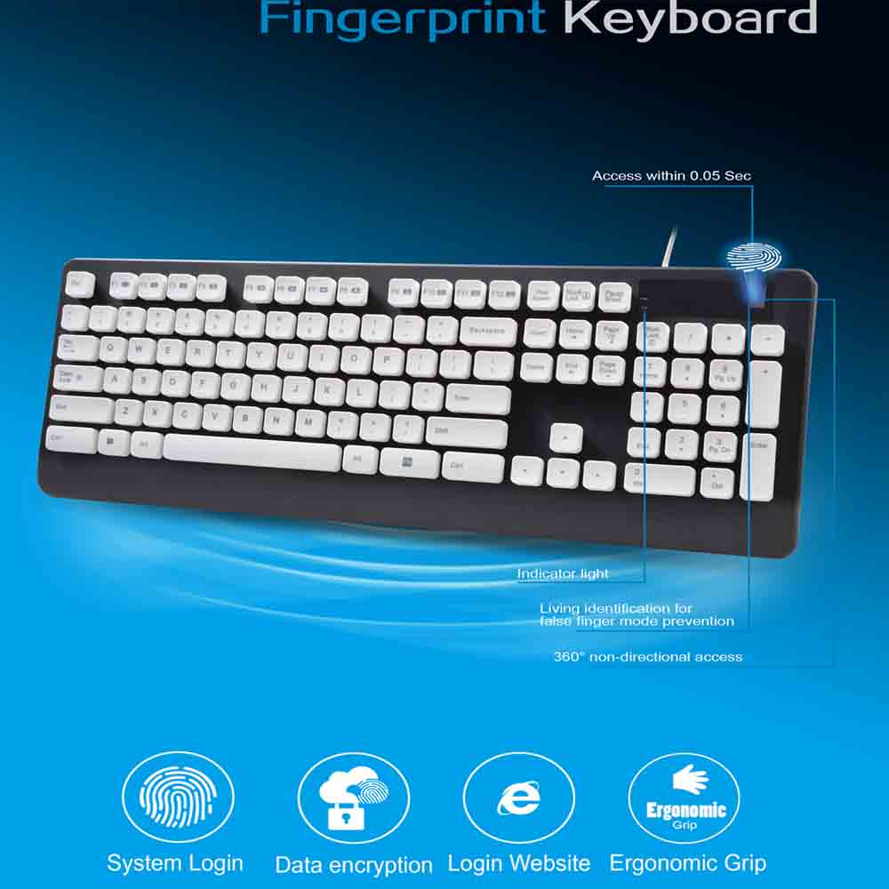 Microsoft USB Biometric keyboard