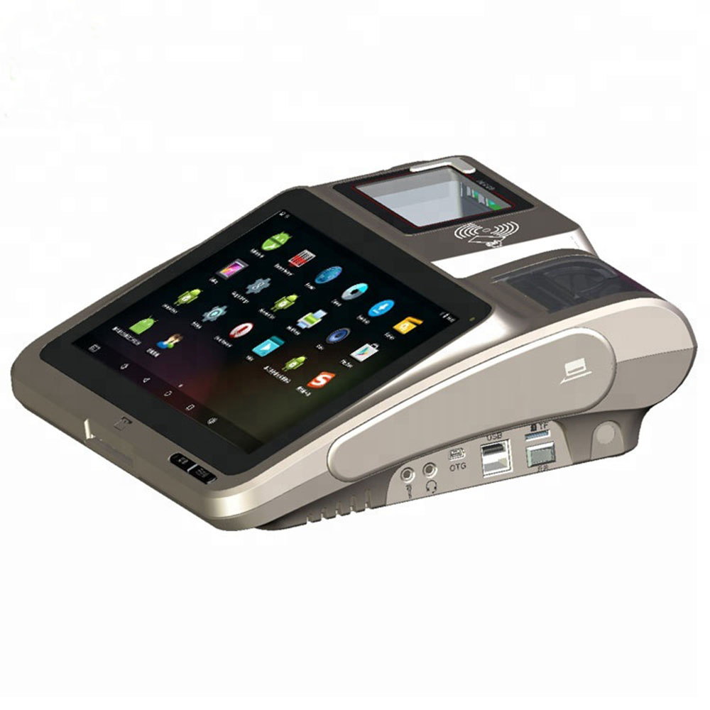 Desktop 4G android cashier with battery