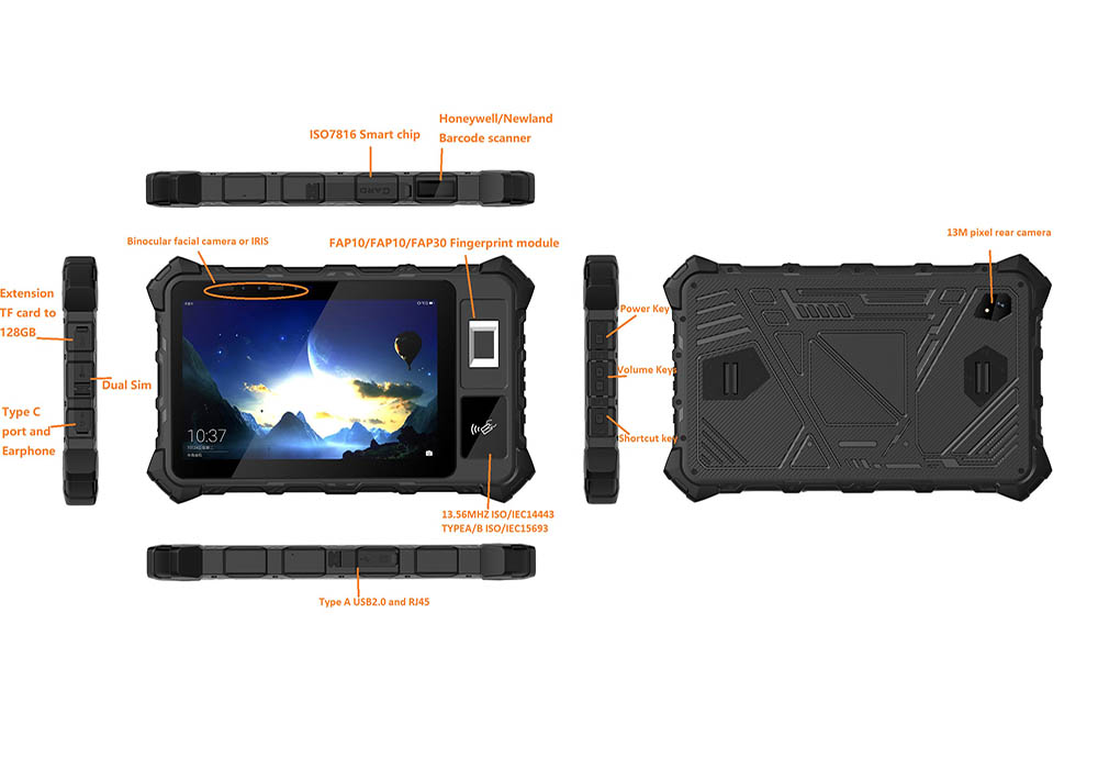 Robustes biometrisches Tablet von ekyc