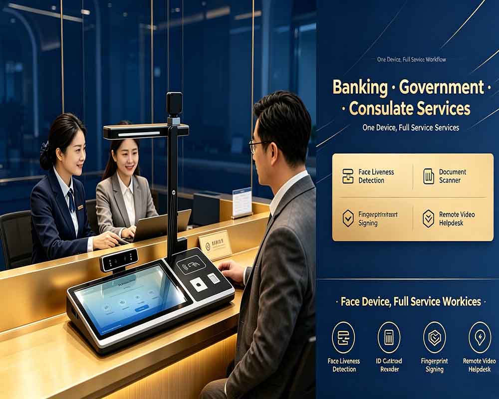  Bank teller digital signature terminal