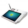 10-Zoll-Arbeitsplatte Android Fingerabdruck Pos-Maschine mit Drucker