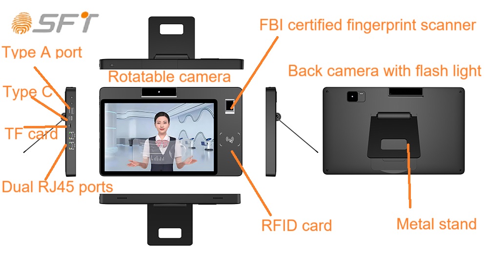 Terminal für biometrisches Ziviluntersuchungssystem
