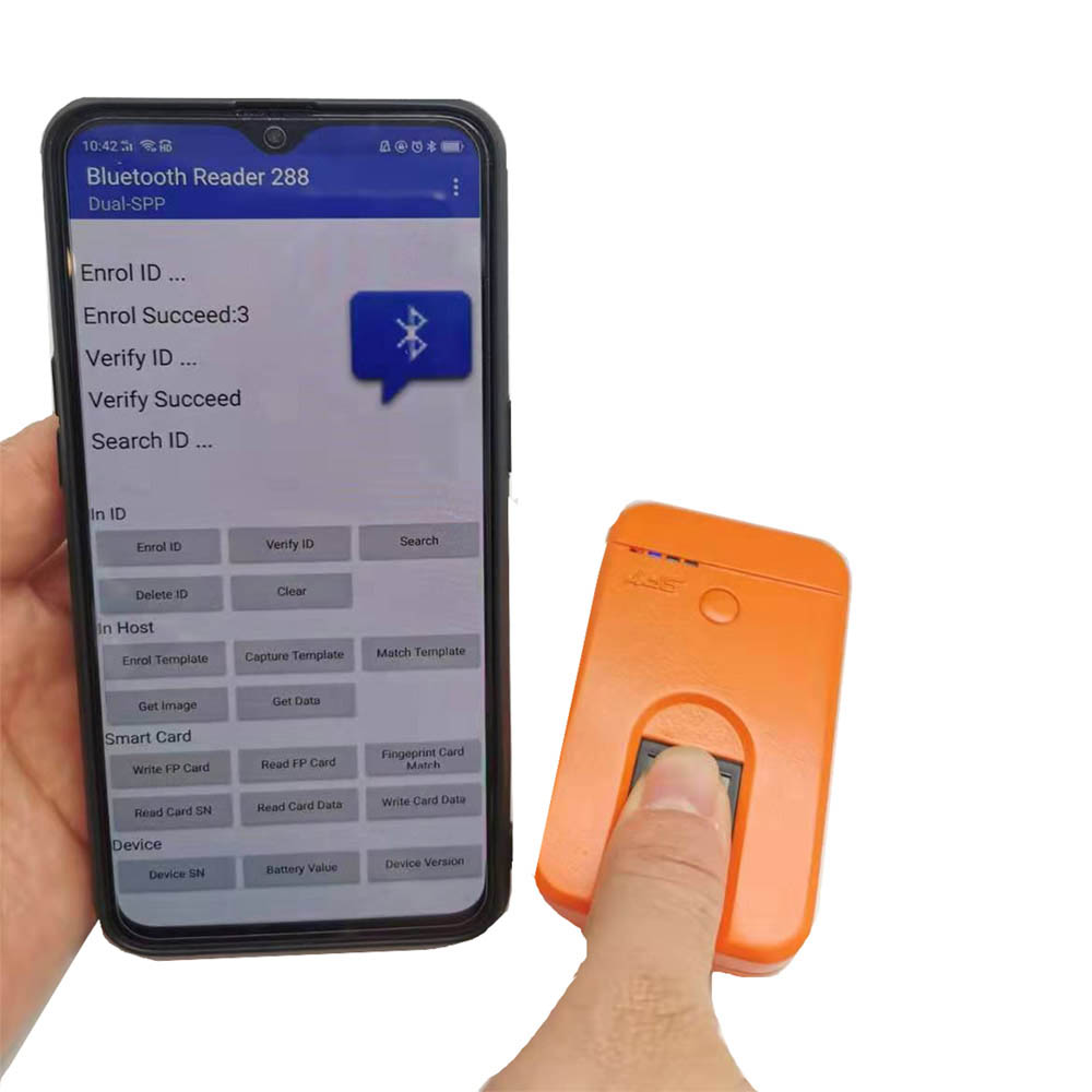 SFT bringt einen tragbaren biometrischen WLAN-Bluetooth-Fingerabdruckscanner für mobile Android-Tablets und -Telefone auf den Markt
        