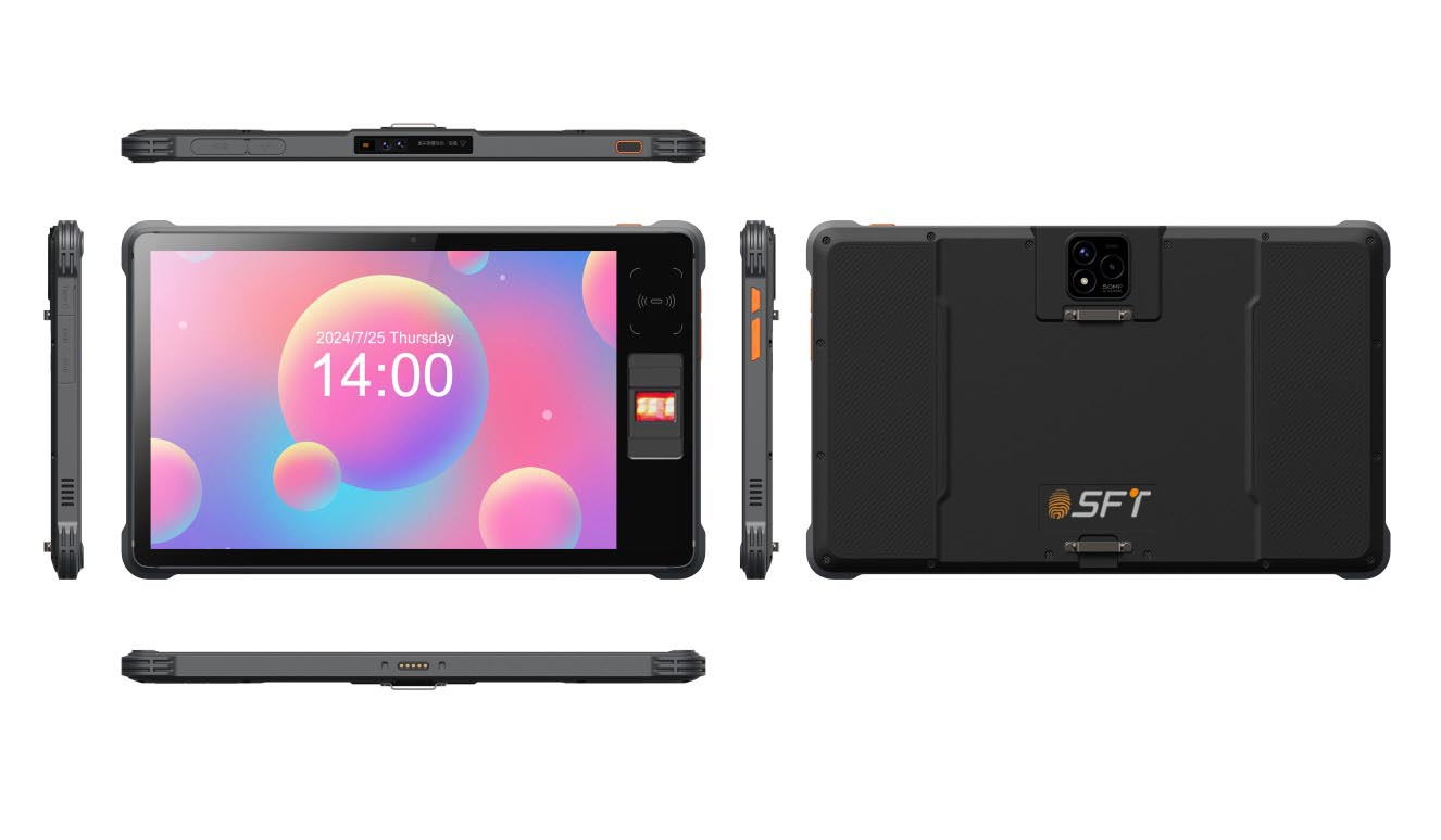 Industrielles 4G Android 14 Biometric Fingerprint Tablet kommt